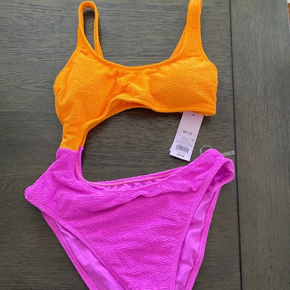 Target Swim Target One Piece Swim Suit Pink Orange Poshmark